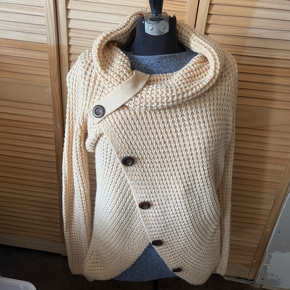 sweater coat beige